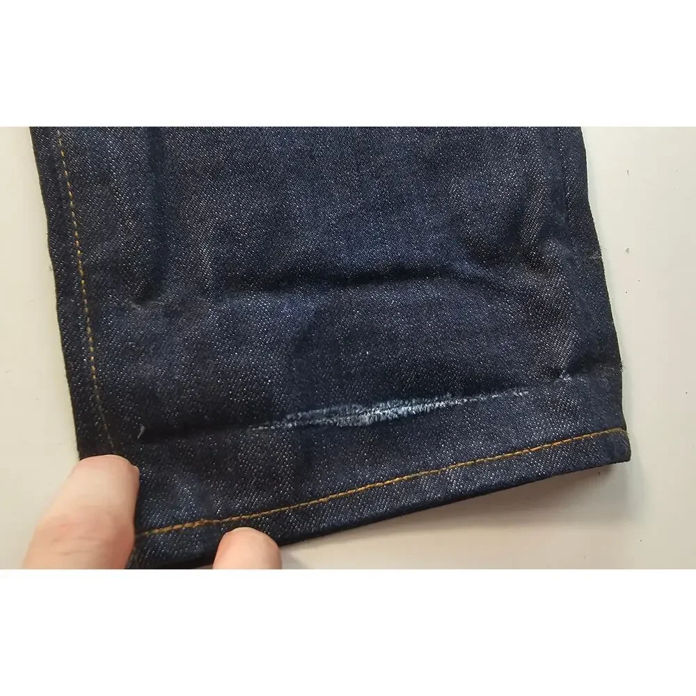 33 x 32 J. Crew style 484 slim fit dark wash career casual comfort blue jeans